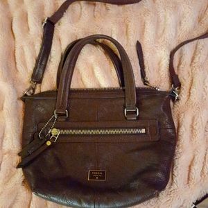 Fossil brown leather purse and wallet